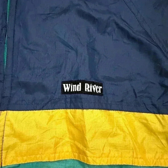 Vintage 90s Wind  River Retro Neon Colour Block Wind Breaker Men's Size M-L - Picture 6 of 16